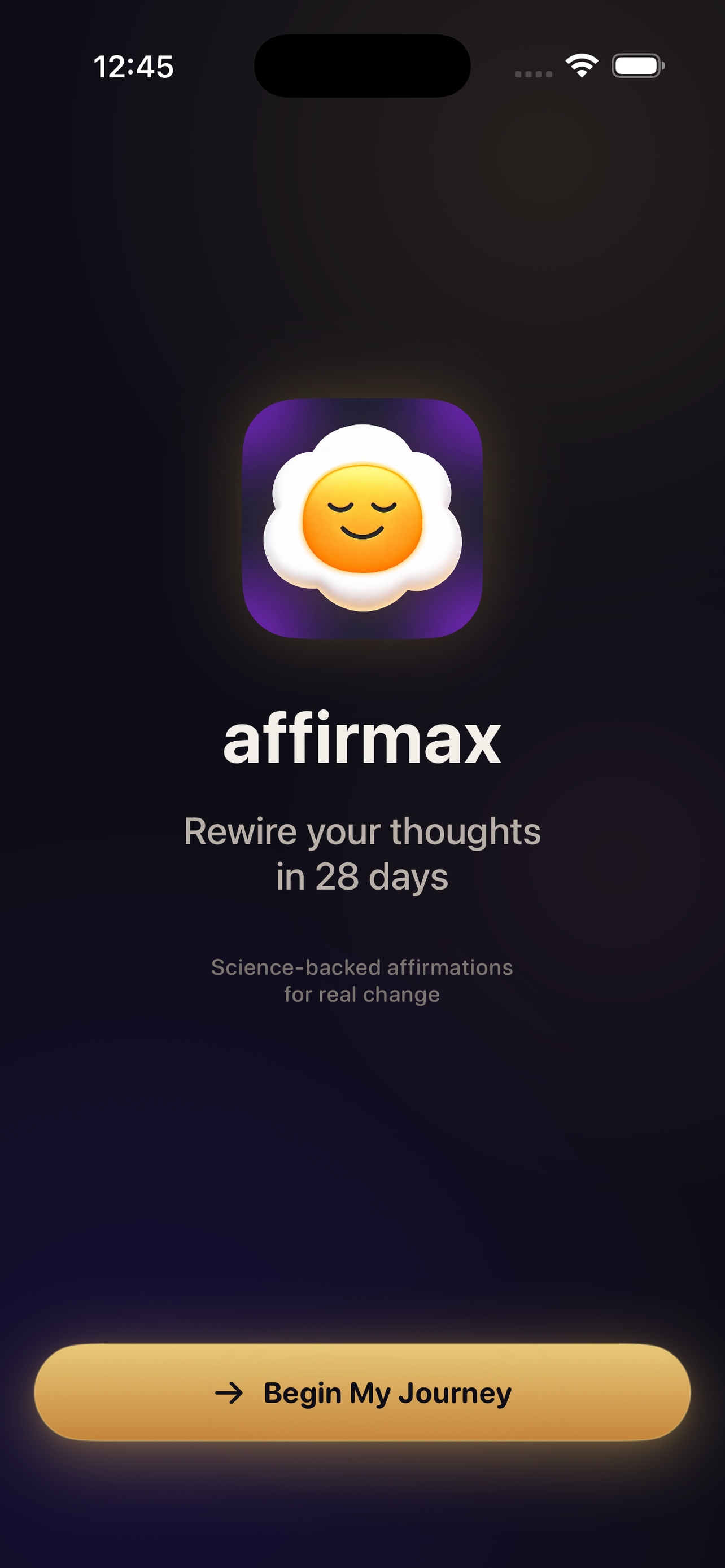 Onboarding flow interface